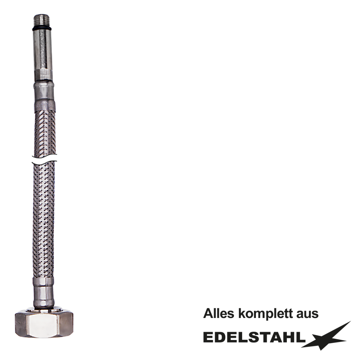 Verbindungsschlauch Ø 12 x 8 mm L 500 mm (Nippel L 37 mm) M10 x 3/4"