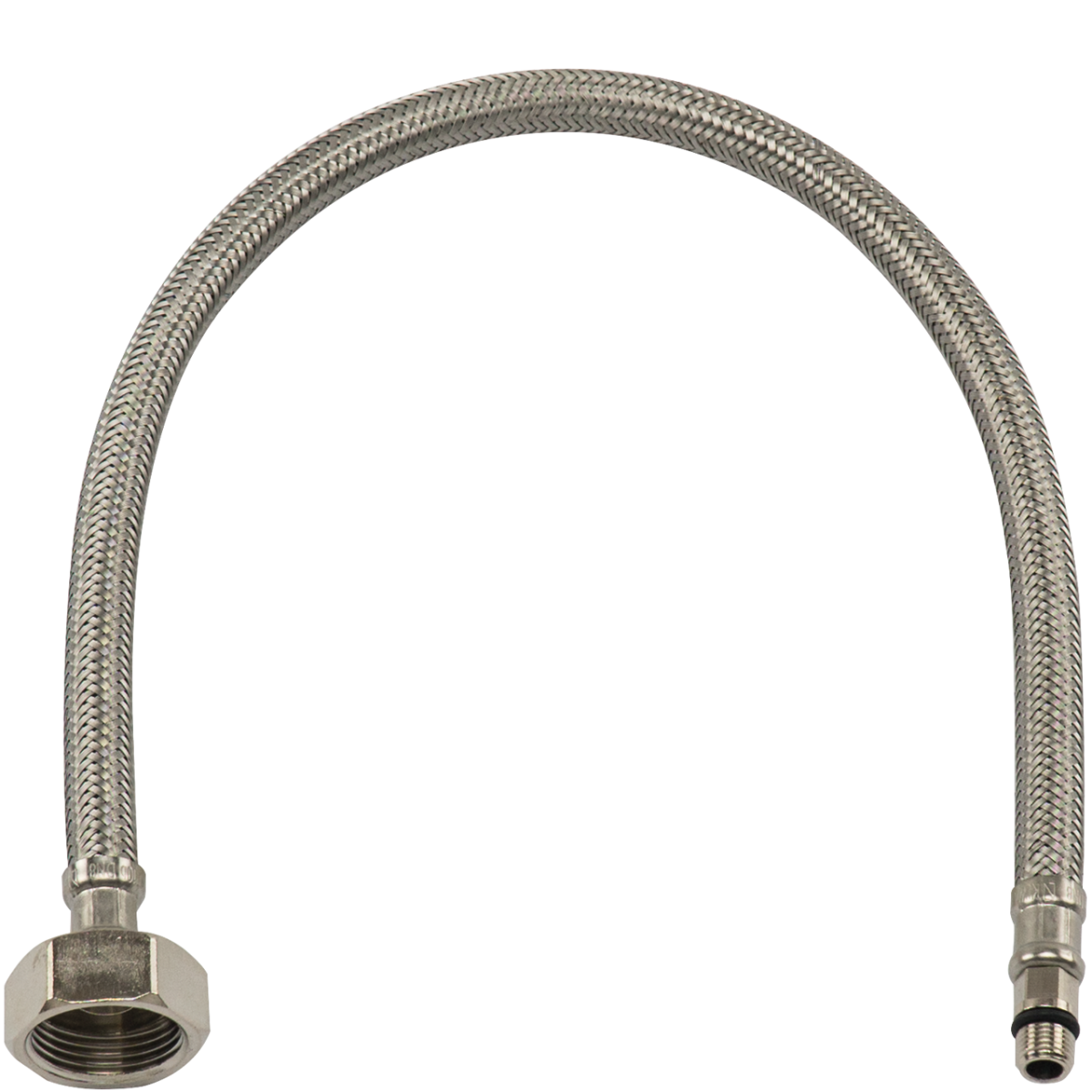 Verbindungsschlauch Ø 12 x 8 mm L 800 mm (Nippel L 17 mm) M10 x 3/4"