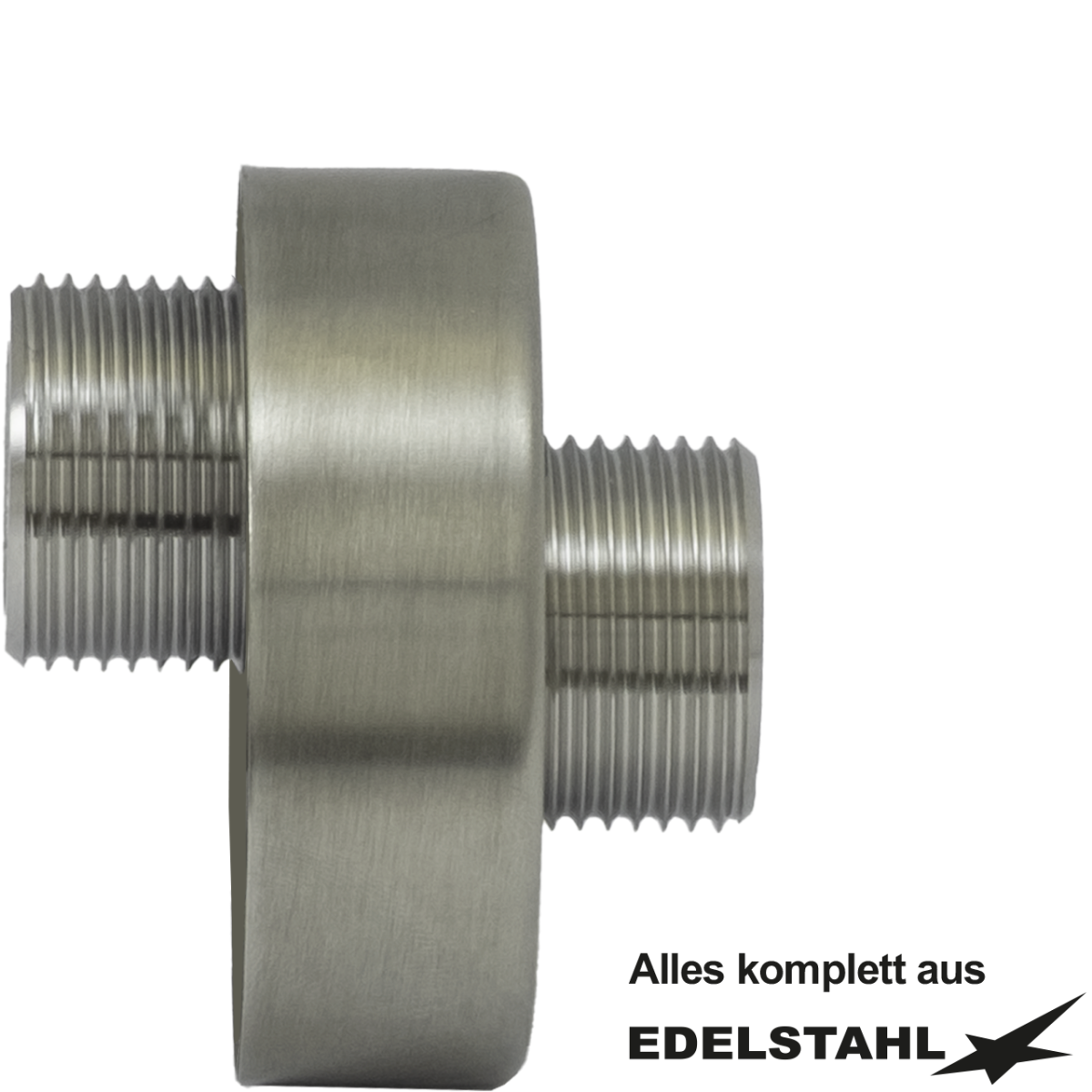 Wand-S-Anschluss 3/4" x 3/4" ± 10 mm Edelstahl (RV geht)
