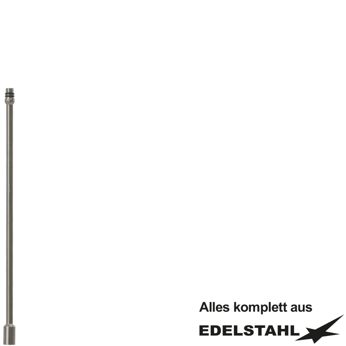 VA-Rohr Ø8 mm M10x1 IGxAG Edelstahl