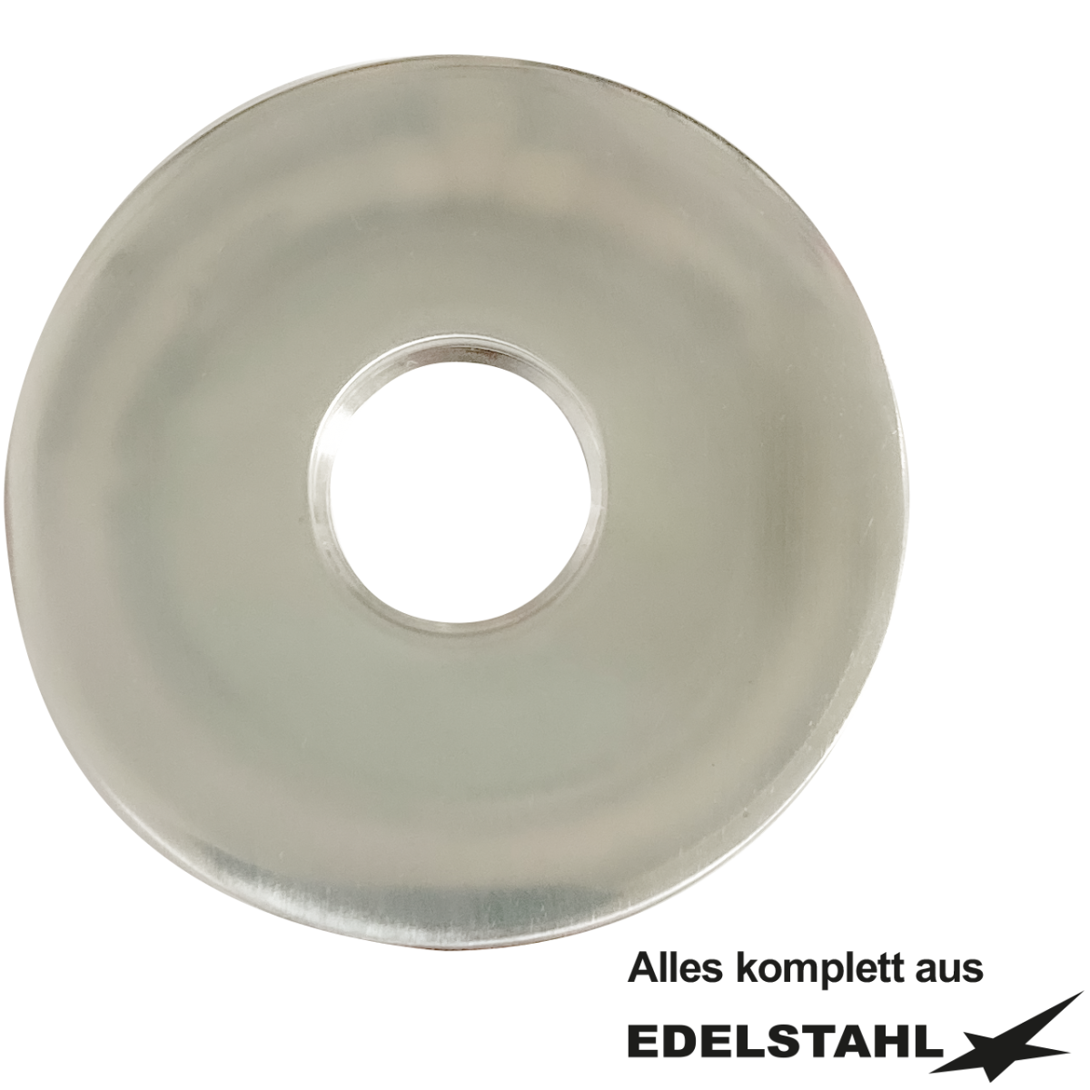 Schraubrosette Ø65 H10 1/2" Edelstahl