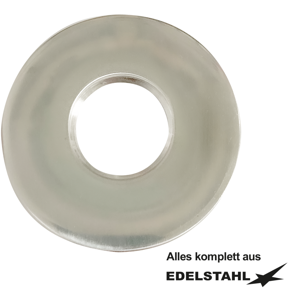 Schraubrosette Ø65 H10 3/4" Edelstahl