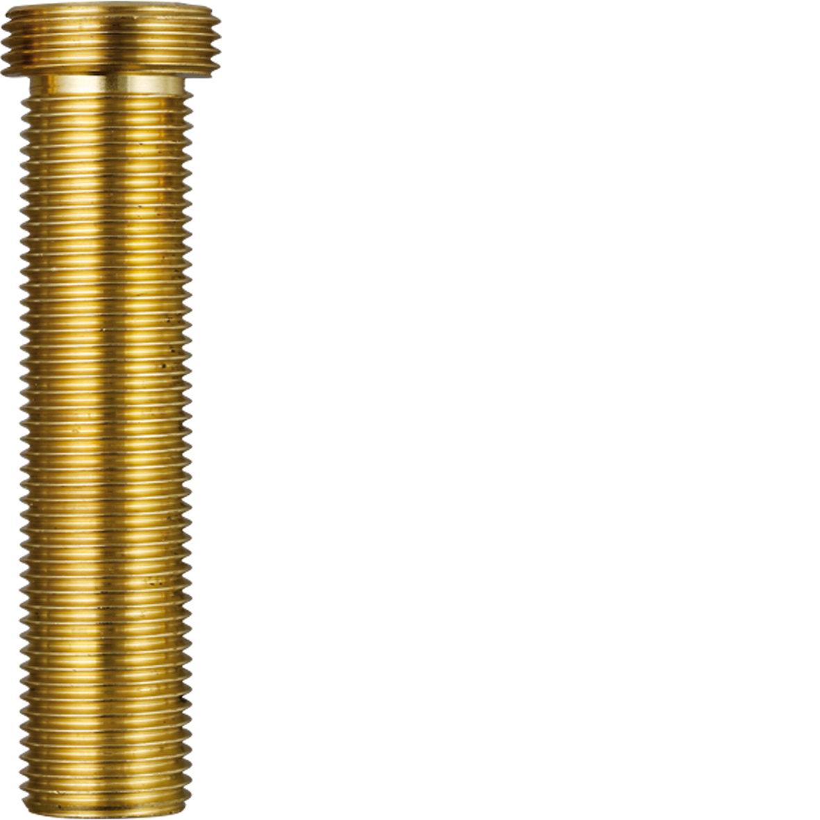 Gewindestutzen 3/4" Einschraubgewinde x 1/2" L80 MS roh