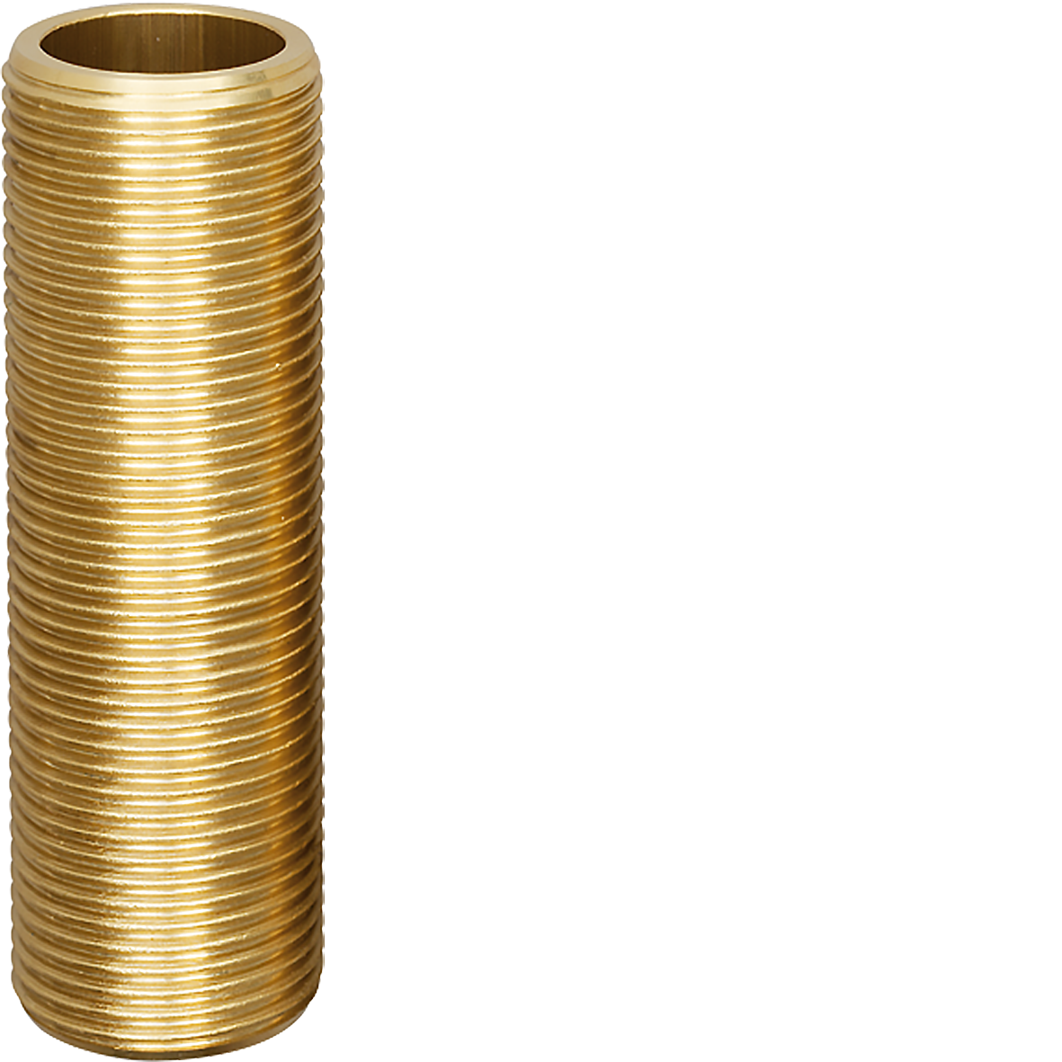 Gewindestutzen 3/4" durchgeschnitten MS roh L 80 mm