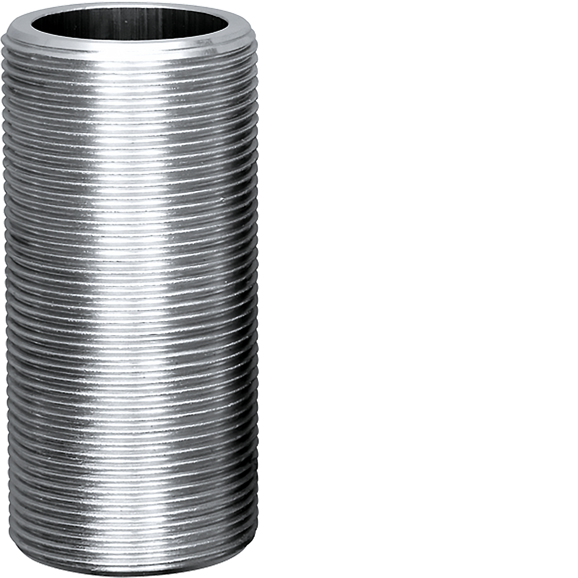 Gewindestutzen mit durchgeschnittenem Aussengewinde