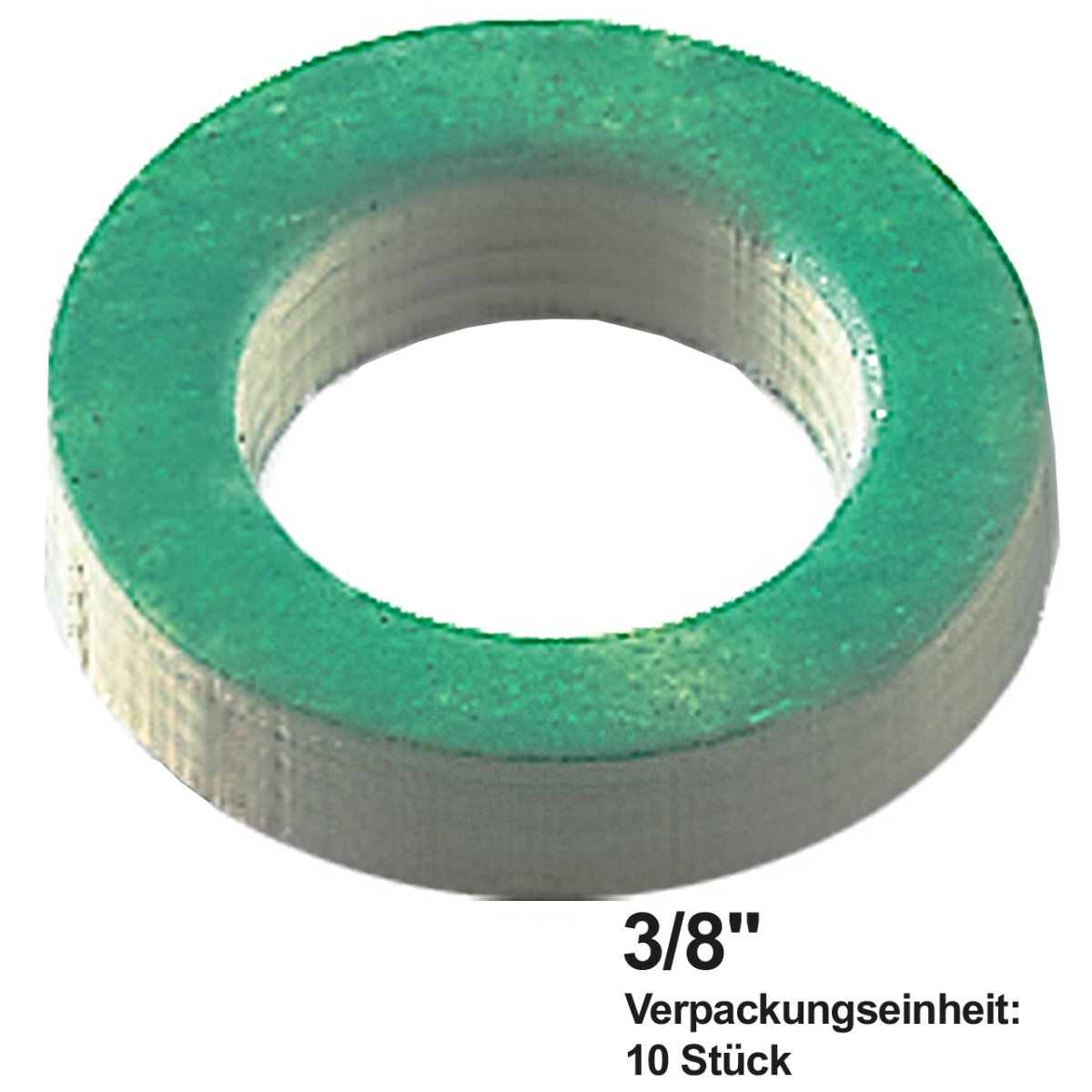 Flachdichtung hart 15 x 9 x 4 mm zu 3/8"