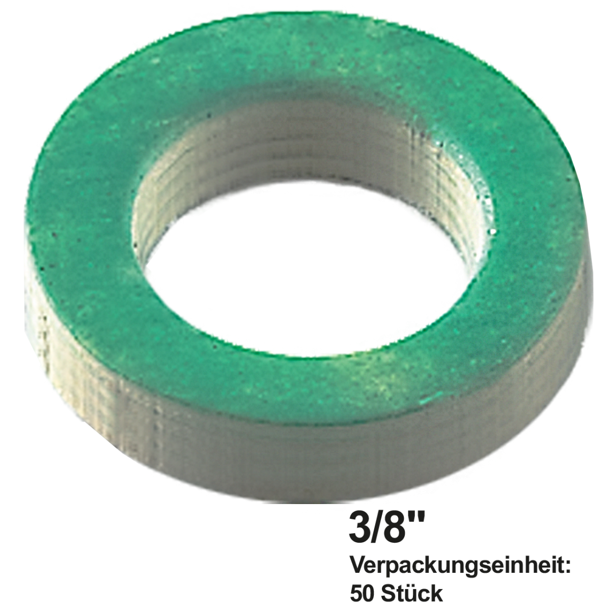 Flachdichtung hart 15 x 9 x 4 mm zu 3/8"