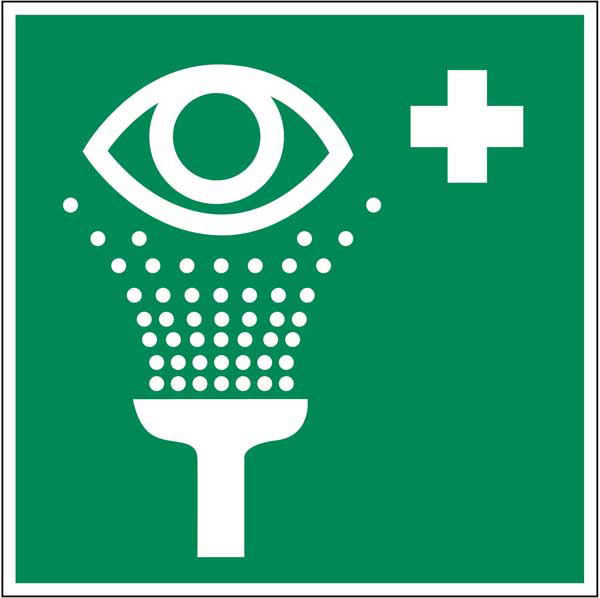 Sicherheitskennz. Augenspüleinrichtung